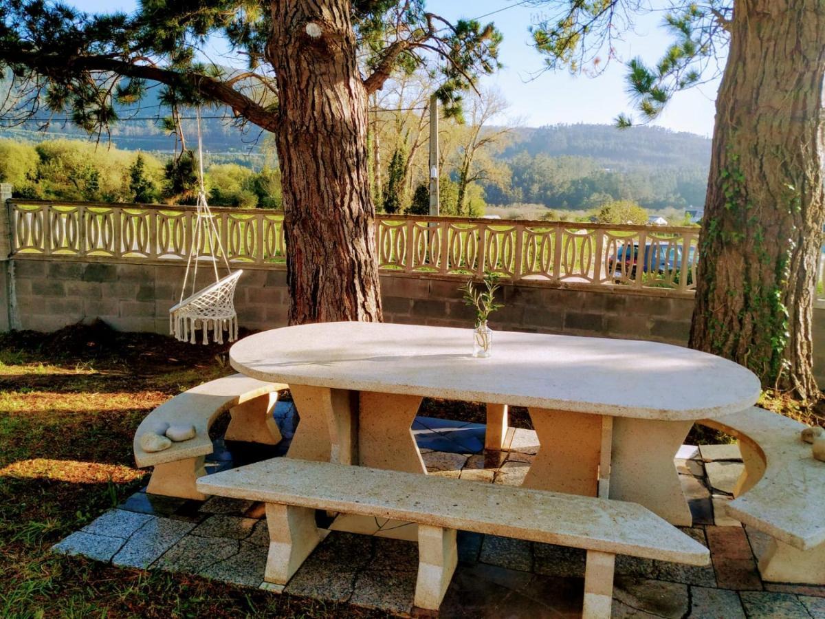 Casa En La Playa De Area Con Finca Privada Viveiro Buitenkant foto